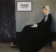 arrangemang i gratt och svart nr 1 konstnarens moder, James Abbott Mcneill Whistler